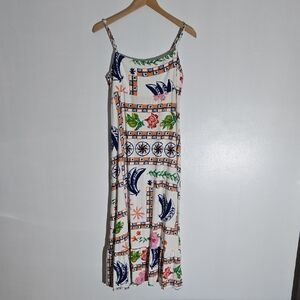 Label Of Love Colorful Floral Print Spaghetti Strap Maxi Dress